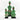 Green Beaded-hat African Namji dolls in three sizes — handmade Cameroon figurines