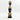 Black Cowrie-hat African Namji doll 17 in — handmade Cameroon beaded figurine
