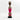 Hot Pink Cowrie-hat African Namji doll 17 in — handmade Cameroon beaded figurine