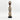 Silver Cowrie-hat African Namji doll 17 in — handmade Cameroon beaded figurine