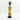 Yellow Cowrie-hat African Namji doll 17 in — handmade Cameroon beaded figurine