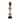 White Cowrie-hat African Namji doll 17 in — handmade Cameroon beaded figurine