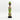 Lime Green Beaded-hat African Namji doll 17 in — handmade Cameroon beaded figurine