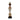 White Beaded-hat African Namji doll 17 in — handmade Cameroon beaded figurine