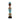 Aqua Blue Beaded-hat African Namji doll 17 in — handmade Cameroon beaded figurine