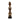 Gold Beaded-hat African Namji doll 17 in — handmade Cameroon beaded figurine