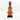 Orange Cowrie-hat African Namji doll 13 in — handmade Cameroon beaded figurine