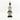 White Beaded-hat African Namji doll 13 in — handmade Cameroon beaded figurine