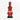 Red Beaded-hat African Namji doll 13 in — handmade Cameroon beaded figurine