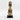 Gold Cowrie-hat African Namji doll 13 in rounded — handmade Cameroon beaded figurine