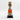 Orange Cowrie-hat African Namji doll 13 in rounded — handmade Cameroon beaded figurine