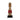 Red Cowrie-hat African Namji doll 13 in rounded — handmade Cameroon beaded figurine