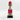 Hot Pink Beaded-hat African Namji doll 13 in rounded — handmade Cameroon beaded figurine