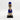 Cobalt Blue Beaded-hat African Namji doll 13 in rounded — handmade Cameroon beaded figurine