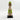 Lime Green Beaded-hat African Namji doll 13 in rounded — handmade Cameroon beaded figurine