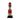 Red Beaded-hat African Namji doll 13 in rounded — handmade Cameroon beaded figurine
