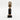 Black Cowrie-hat African Namji doll 9.5 in — handmade Cameroon beaded figurine
