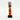 Orange Cowrie-hat African Namji doll 9.5 in — handmade Cameroon beaded figurine