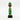 Green Beaded-hat African Namji doll 9.5 in — handmade Cameroon beaded figurine