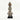 Silver Beaded-hat African Namji doll 11 in — handmade Cameroon beaded figurine
