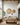 Sun Circle Wall Art - Natural. All three sizes above the sofa.
