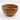 small Vintage Nigerian Nupe wood bowl, studio view 3