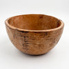 small Vintage Nigerian Nupe wood bowl, studio view 3