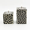 Cube Swazi Candle - Black And White Giraffe by Outpost Original