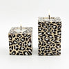 Cube Swazi Candle - Leopard by Outpost Original