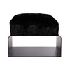 Black Upholstered Rabbit Key Largo Bench In Matte Black Metal Finish Bench by Outpost Original