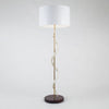 White Polished Kudu Floor Lamp by Outpost Original