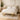 White Shearling Sheepskin Miami Bench in Satin Brass