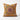 Suzani Pillow - Marigold Rosette, seen edge on, showing the depth of the feather down insert, second view