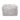 Square Tibetan Lamb Sheepskin Ottoman in Light Gray