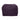 Square Tibetan Lamb Sheepskin Ottoman in Eggplant