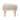 Wood Tibetan Lamb Sheepskin Bench in Sand