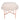 White Tibetan Lamb Sheepskin Bench in Rose Gold Metal