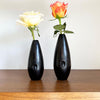 Hand-Lathed Ebony Wood Vase - Rarico Collection Ebony Vessel From Mozambique by Outpost Original