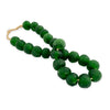 Large African Glass Bead Necklace - Emerald Green by Outpost Original