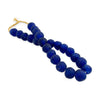 Large African Glass Bead Necklace - Cobalt by Outpost Original