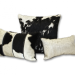 cow hide couch pillows