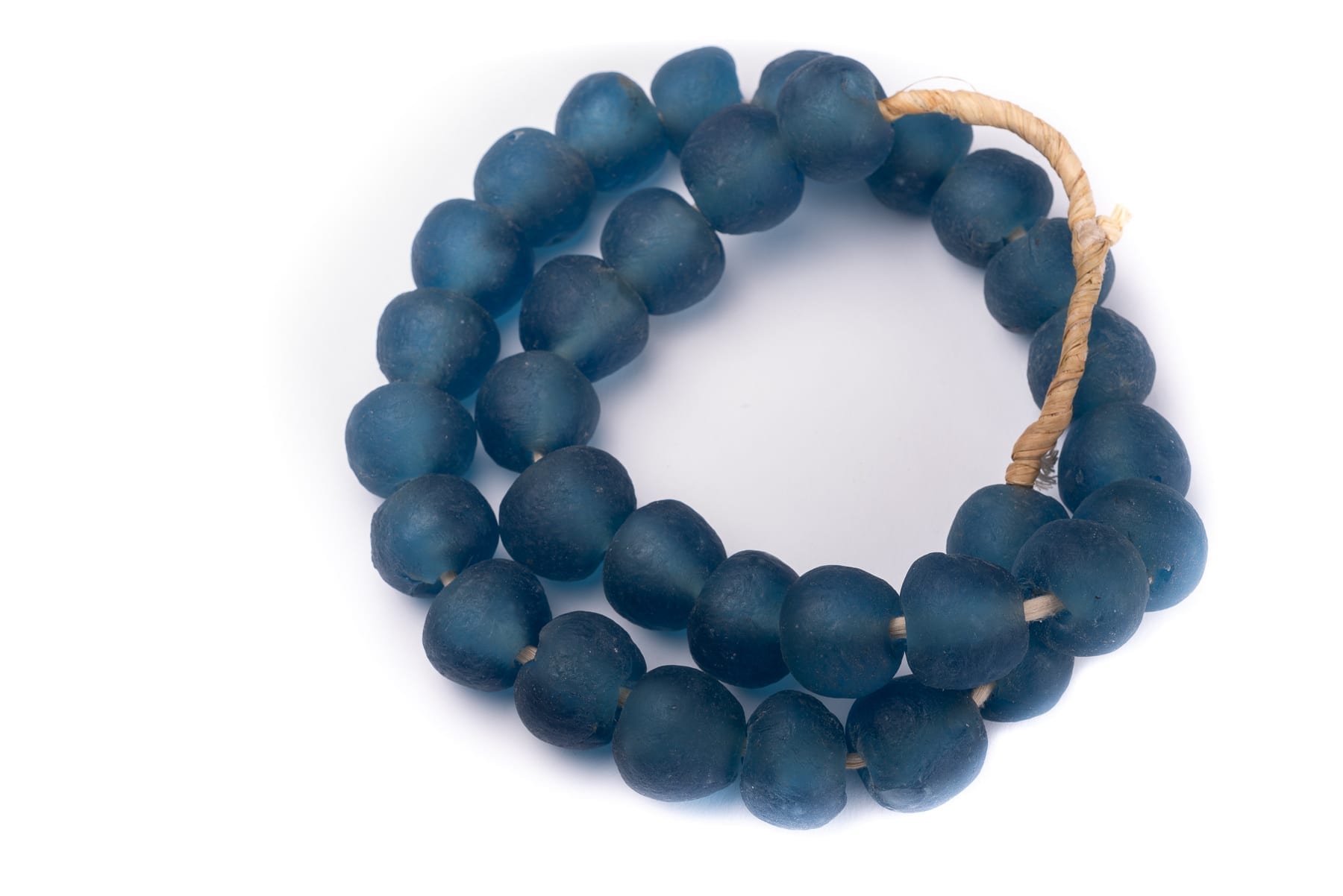 Midnight Blue Glass Bead Necklace